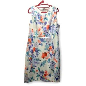 EUC Calvin Klein Floral Dress - Size 14